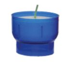 Devotielichtje middel blauw Devotielichtje middel blauw