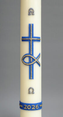 Paschal candle Ichtus