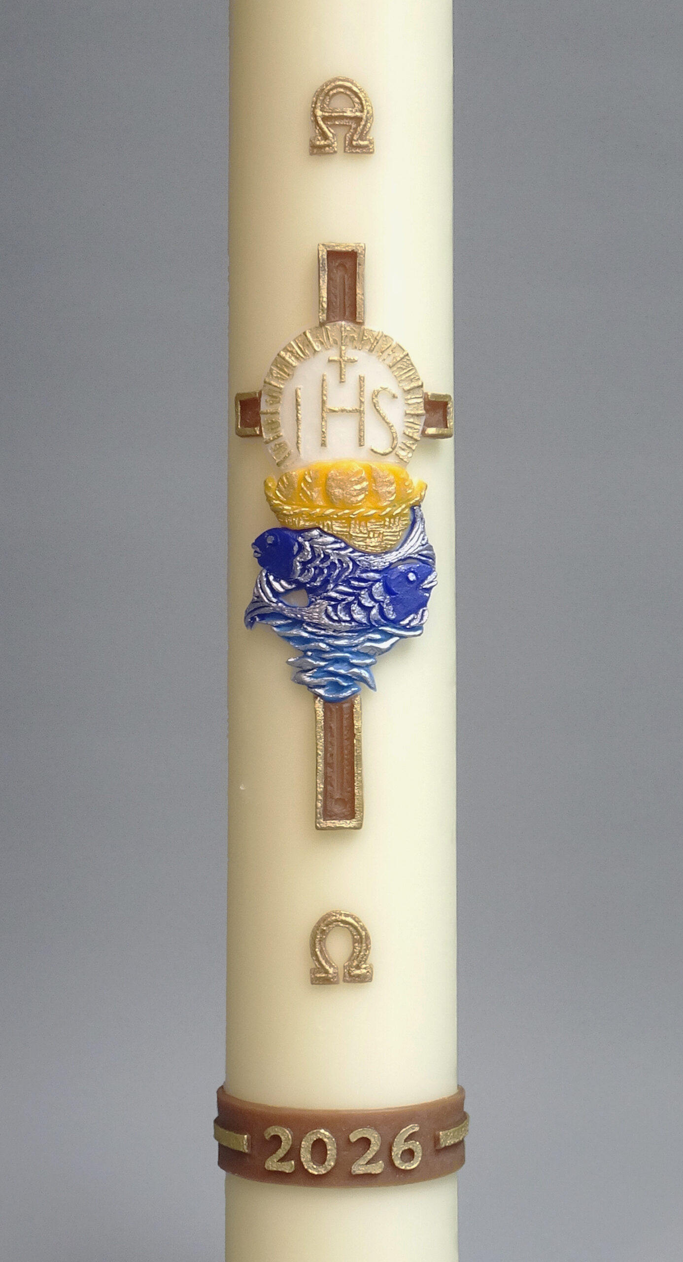 Paaskaars 2026 Vissen en Broden