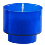 Devotielicht klein blauw Devotielicht klein blauw