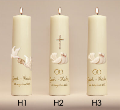 Wedding candles H1-H3
